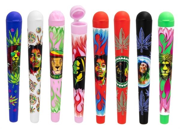 Zigaretten Joint Hülle Cigarette Cone Holder Reggae colours